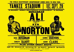 Muhammad Ali vs. Ken Norton - Boxing Fly Poster