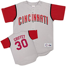 Majestic Athletic Cincinnati Reds Ken Griffey Jr. Replica Road Jersey