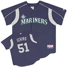 Majestic Athletic Seattle Mariners Ichiro Authentic Batting Practice Jersey