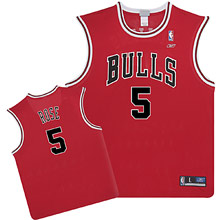 Reebok Chicago Bulls Jalen Rose Road Replica Jersey