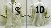 San Francisco Seals, 1933 Home Jersey, With #10 (Joe DiMaggio) From Ebbets Field Flannels