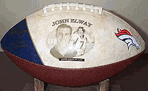 John Elway Denver Broncos NFL Limited Edition Full size Player Football from Fotoball