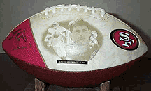 Steve Young San Francisco 49ers NFL Limited Edition Full size Player Football from Fotoball