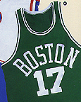 1962-63 Boston Celtics Road Jersey From Mitchell & Ness NBA Hardwood Collection, With #17 On Jersey (John Havlicek)