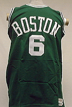 1962-63 Boston Celtics Road Jersey From Mitchell & Ness NBA Hardwood Collection, With #6 On Jersey (Bill Russell)