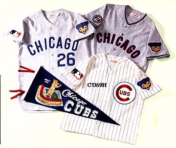 1969 Chicago Cubs Home Jersey From Mitchell & Ness, With #14 On Jersey (Ernie Banks)