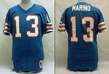 1984 Miami Dolphins Dan Marino Authentic Throwback NFL Jersey From Mitchell & Ness - With #13 and the name 'Marino' On Jersey