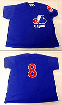 1983 Montreal Expos Batting Practice Jersey Mitchell & Ness, With #8 On Jersey (Gary Carter)