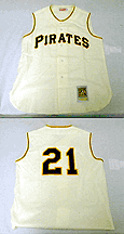 1960 Pittsburgh Pirates Home Vest Jersey From Mitchell & Ness, With #21 On Jersey (Roberto Clemente)