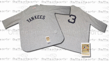 1927 New York Yankees Road Jersey From Mitchell & Ness, With #3 On Jersey (Babe Ruth)