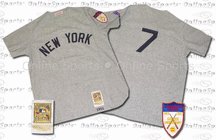 1951 New York Yankees Road Jersey From Mitchell & Ness, With #7 On Jersey (Mickey Mantle)