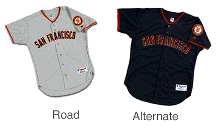 Barry Bonds, San Francisco Giants #25 Authentic Major League Baseball Jersey from Russell Athletic