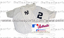 Derek Jeter, New York Yankees #2 Authentic Major League Baseball Jersey from Russell Athletic